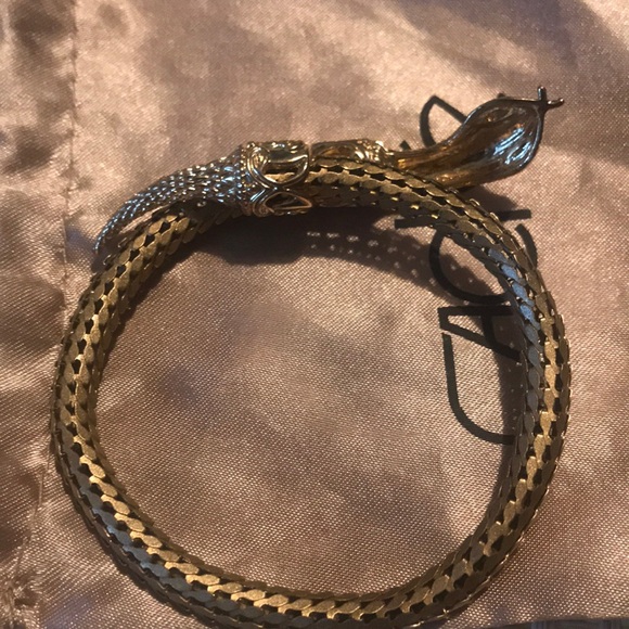 Vintage tone serpent  bracelet - Picture 9 of 9